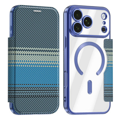 For iPhone 17 Pro Max Magnetic Case RFID Blocking Card Slots Leather Cover
