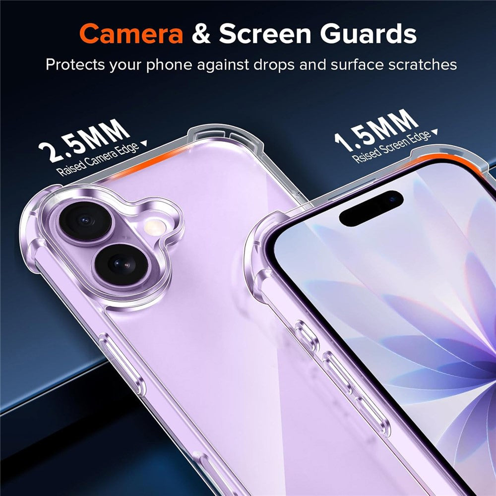 For iPhone 17 Case Military Grade Drop Protection Acrylic + TPU Phone Cover