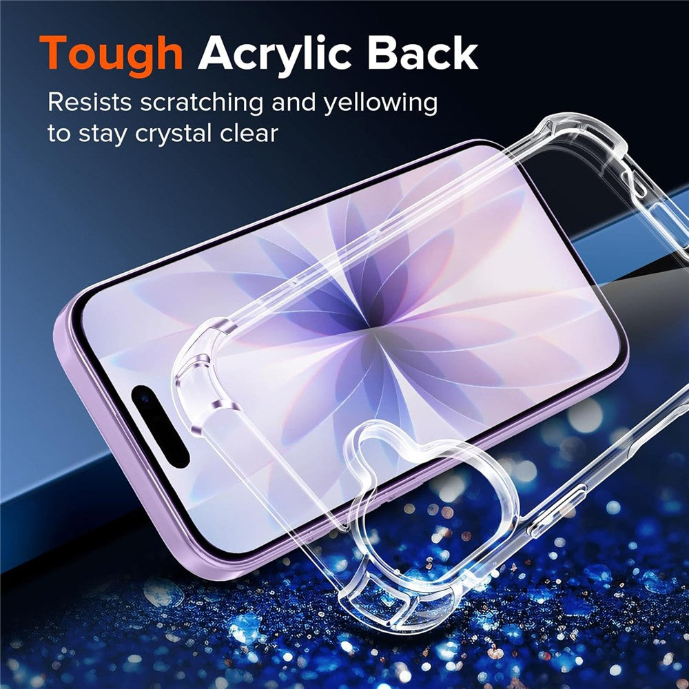 For iPhone 17 Case Military Grade Drop Protection Acrylic + TPU Phone Cover