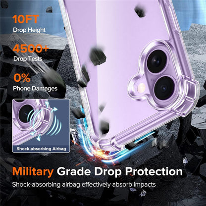 For iPhone 17 Case Military Grade Drop Protection Acrylic + TPU Phone Cover
