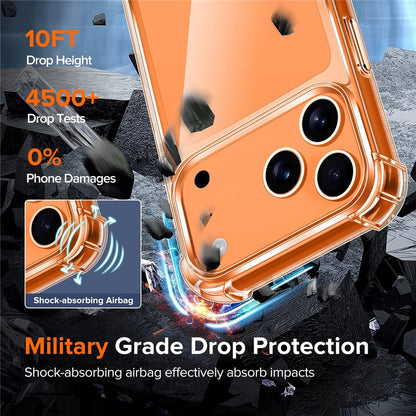 For iPhone 17 Pro Case Military Grade Drop Protection Acrylic + TPU Phone Cover