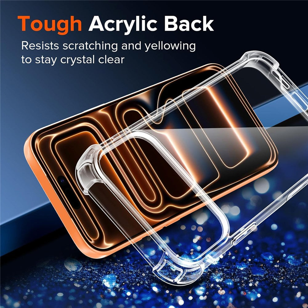 For iPhone 17 Pro Case Military Grade Drop Protection Acrylic + TPU Phone Cover