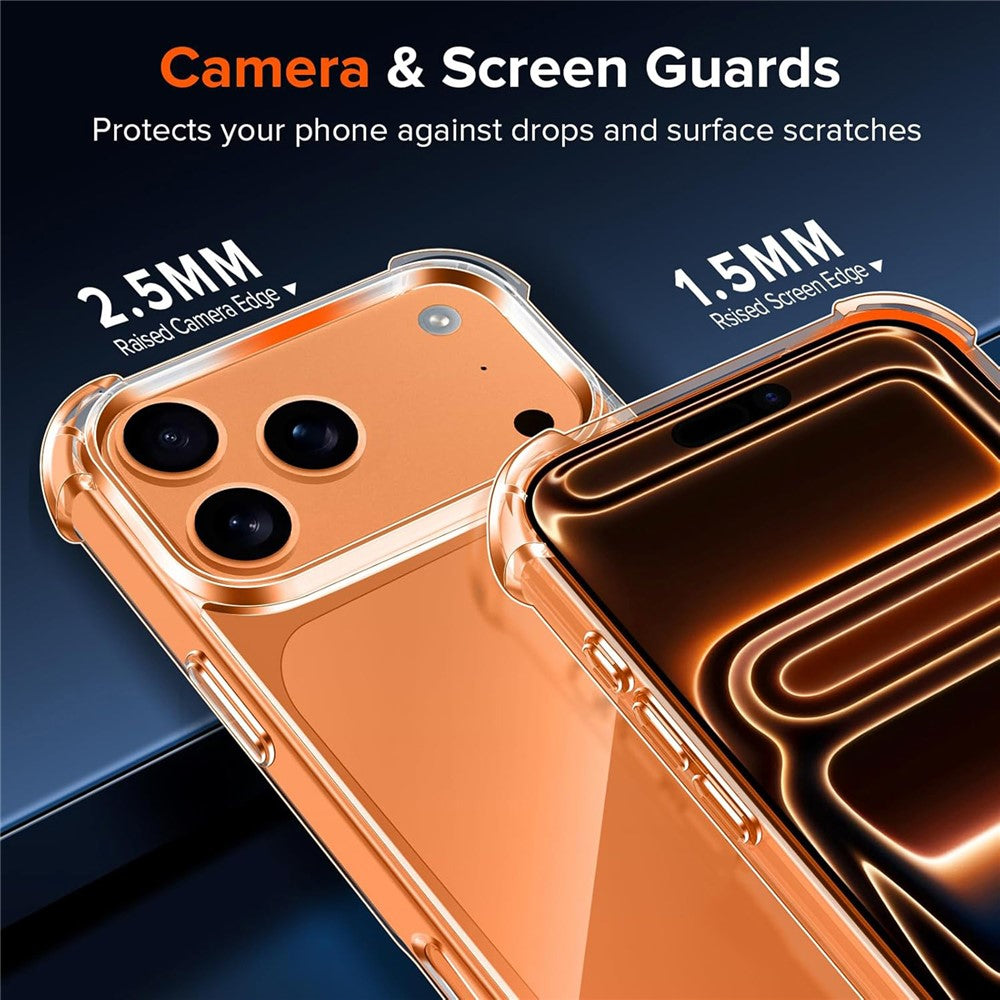For iPhone 17 Pro Max Case Military Grade Drop Protection Acrylic + TPU Phone Cover
