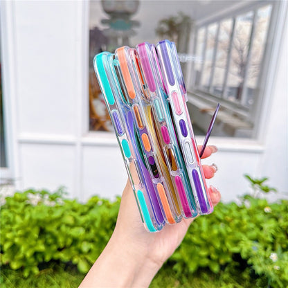 For iPhone 18 Pro Max / 17 Pro Max Case Rotating Kickstand TPU + Acrylic Color Contrast Design Phone Cover
