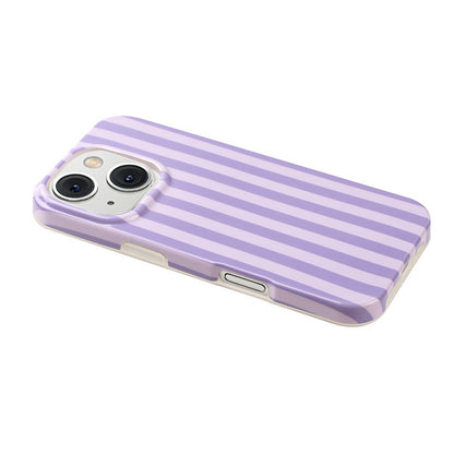 For iPhone 14 Plus / iPhone 15 Plus Case IMD Stripe TPU Full Coverage Shockproof Phone Protective Cover