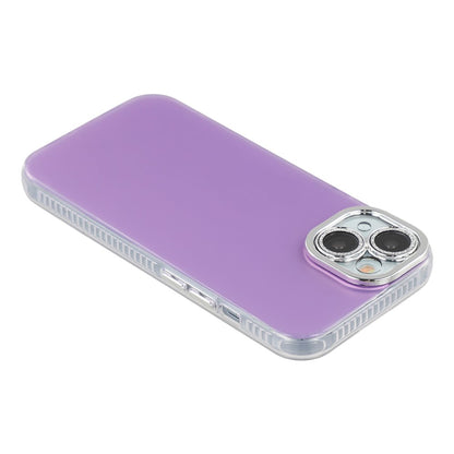 For iPhone 14 Case PC + TPU IMD Phone Cover with Electroplated Camera Frame