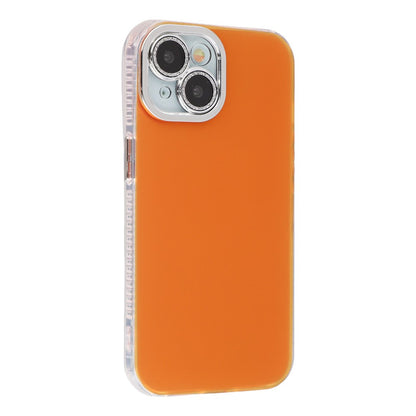 For iPhone 14 Case PC + TPU IMD Phone Cover with Electroplated Camera Frame