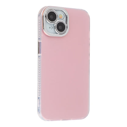 For iPhone 14 Case PC + TPU IMD Phone Cover with Electroplated Camera Frame
