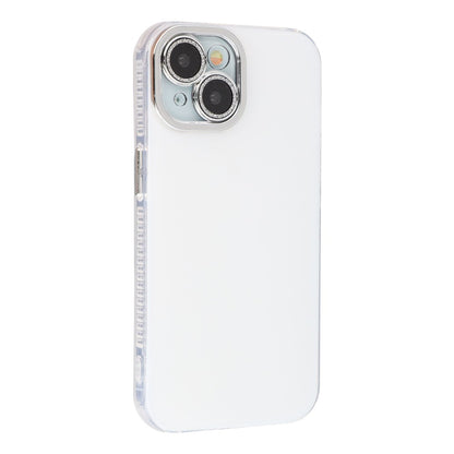For iPhone 14 Case PC + TPU IMD Phone Cover with Electroplated Camera Frame
