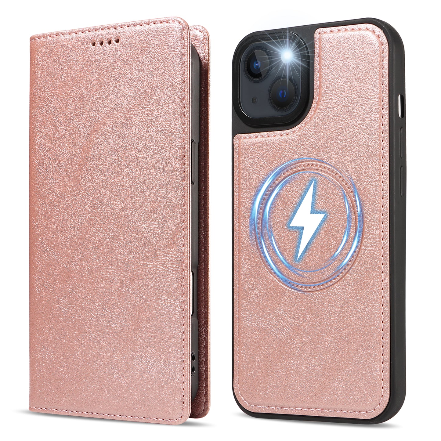 For iPhone 14 / iPhone 13 Magnetic Case Detachable 2 in 1 Leather Wallet Phone Cover