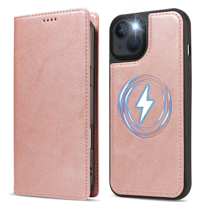 For iPhone 14 / iPhone 13 Magnetic Case Detachable 2 in 1 Leather Wallet Phone Cover