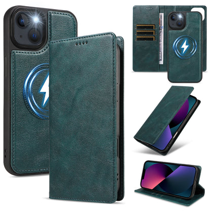 For iPhone 14 / iPhone 13 Magnetic Case Detachable 2 in 1 Leather Wallet Phone Cover