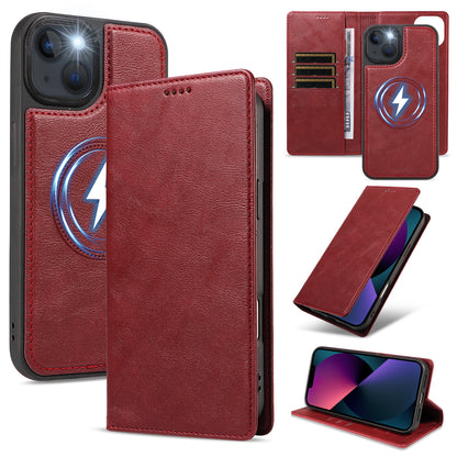 For iPhone 14 / iPhone 13 Magnetic Case Detachable 2 in 1 Leather Wallet Phone Cover