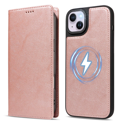 For iPhone 14 Plus Magnetic Case Detachable 2 in 1 Leather Wallet Phone Cover