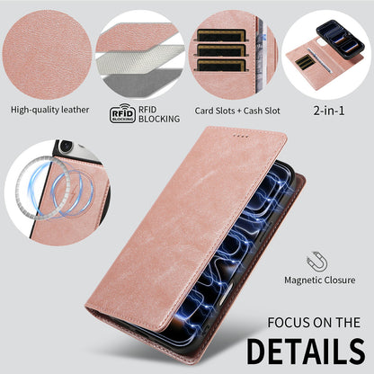 For iPhone 14 Plus Magnetic Case Detachable 2 in 1 Leather Wallet Phone Cover