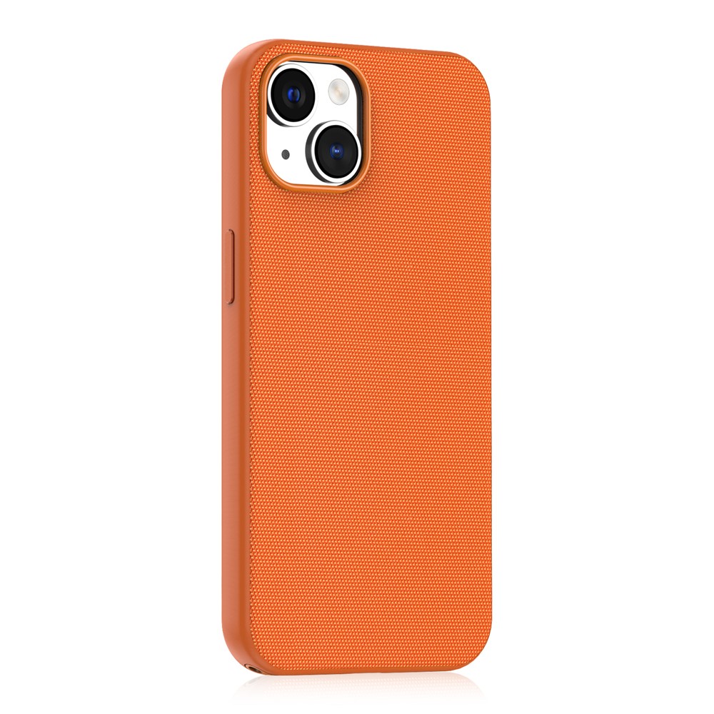 For iPhone 13  /  14 Magnetic Case Tech Fabric Coated TPU + PC Anti-Drop Phone Cover