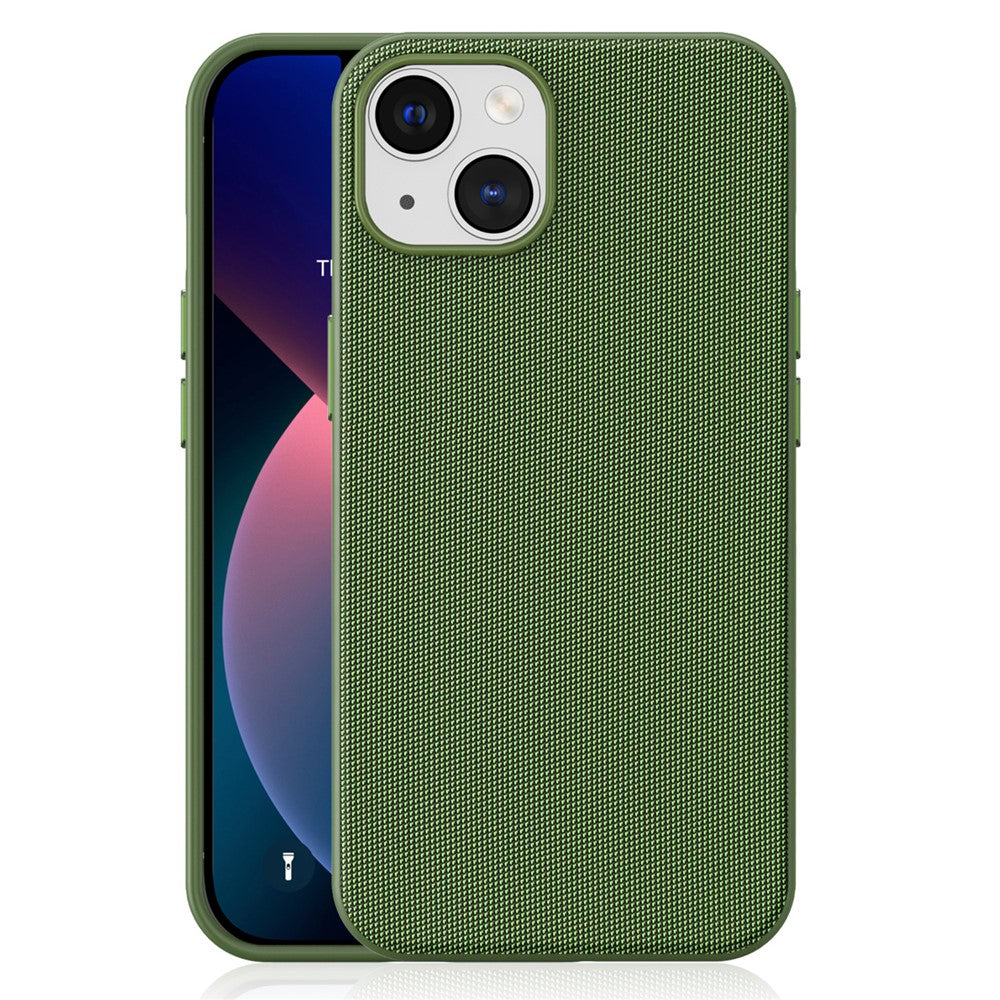 For iPhone 13  /  14 Magnetic Case Tech Fabric Coated TPU + PC Anti-Drop Phone Cover