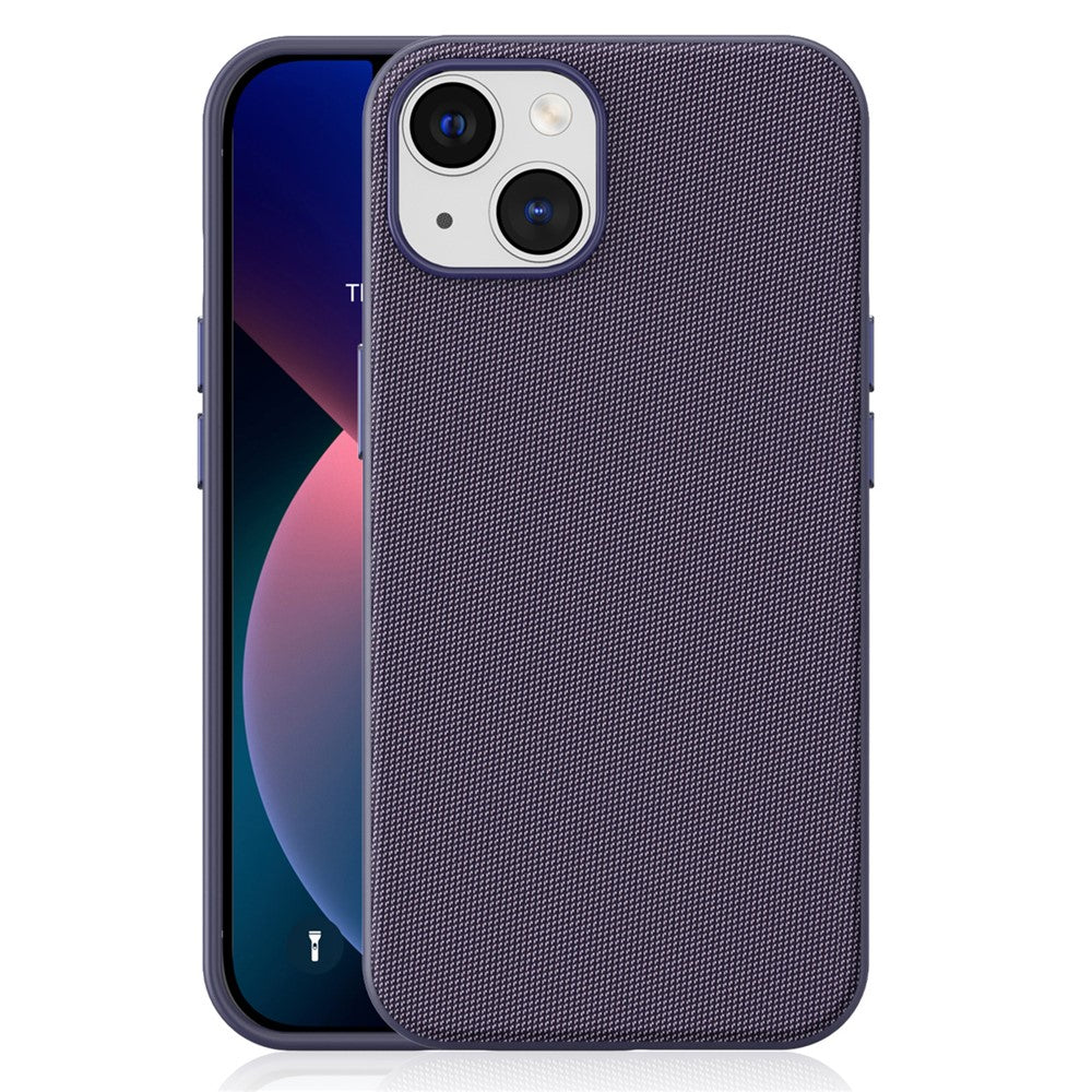 For iPhone 13  /  14 Magnetic Case Tech Fabric Coated TPU + PC Anti-Drop Phone Cover