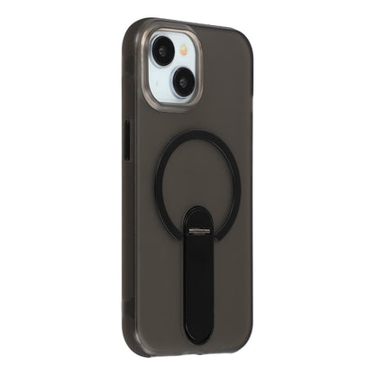 For iPhone 14  /  13 Magnetic Case Foldable Kickstand PC + TPU Shockproof Anti-Slip Phone Cover