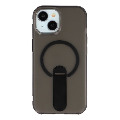 For iPhone 14  /  13 Magnetic Case Foldable Kickstand PC + TPU Shockproof Anti-Slip Phone Cover