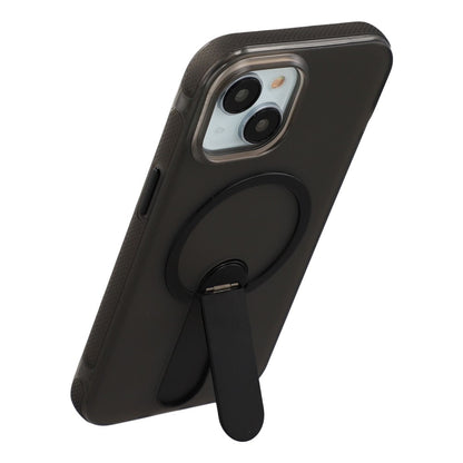 For iPhone 14  /  13 Magnetic Case Foldable Kickstand PC + TPU Shockproof Anti-Slip Phone Cover