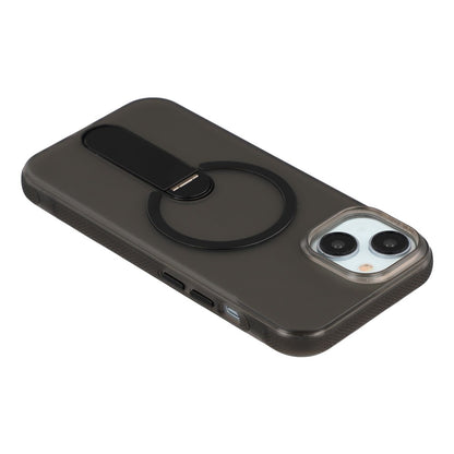 For iPhone 14  /  13 Magnetic Case Foldable Kickstand PC + TPU Shockproof Anti-Slip Phone Cover