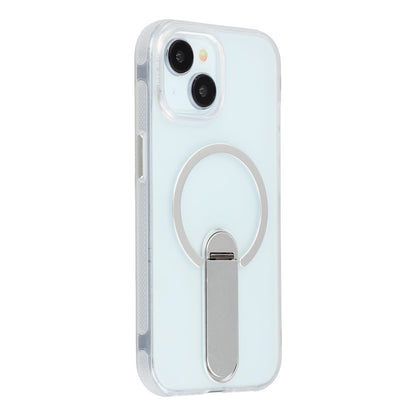 For iPhone 14  /  13 Magnetic Case Foldable Kickstand PC + TPU Shockproof Anti-Slip Phone Cover