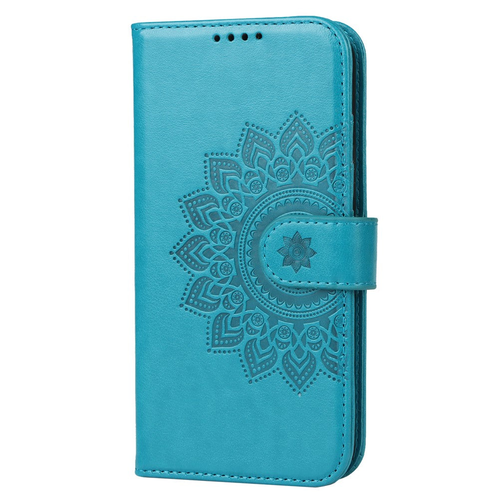 For iPhone 14 Pro Max R61 Texture Felled Seam PU Leather + TPU Hands-free Stand Phone Case Pattern Imprinted Wallet Cover