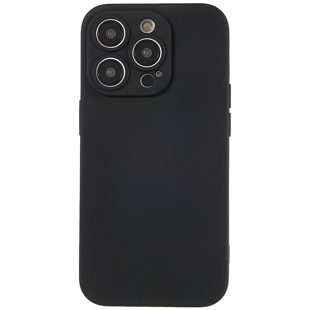 For iPhone 14 Pro Max Precise Cutout Liquid Silicone Texture Back Case Arc Edge  2.0mm Thick TPU Anti-Scratch Phone Cover