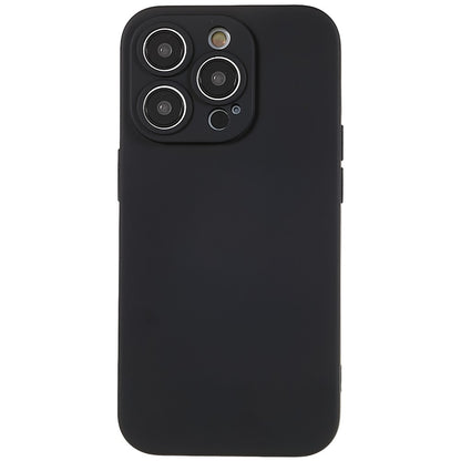 For iPhone 14 Pro Max Precise Cutout Liquid Silicone Texture Back Case Arc Edge  2.0mm Thick TPU Anti-Scratch Phone Cover