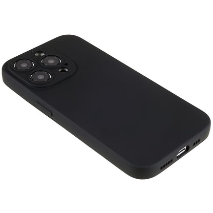 For iPhone 14 Pro Max Precise Cutout Liquid Silicone Texture Back Case Arc Edge  2.0mm Thick TPU Anti-Scratch Phone Cover