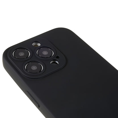 For iPhone 14 Pro Max Precise Cutout Liquid Silicone Texture Back Case Arc Edge  2.0mm Thick TPU Anti-Scratch Phone Cover