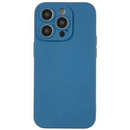For iPhone 14 Pro Max Precise Cutout Liquid Silicone Texture Back Case Arc Edge  2.0mm Thick TPU Anti-Scratch Phone Cover