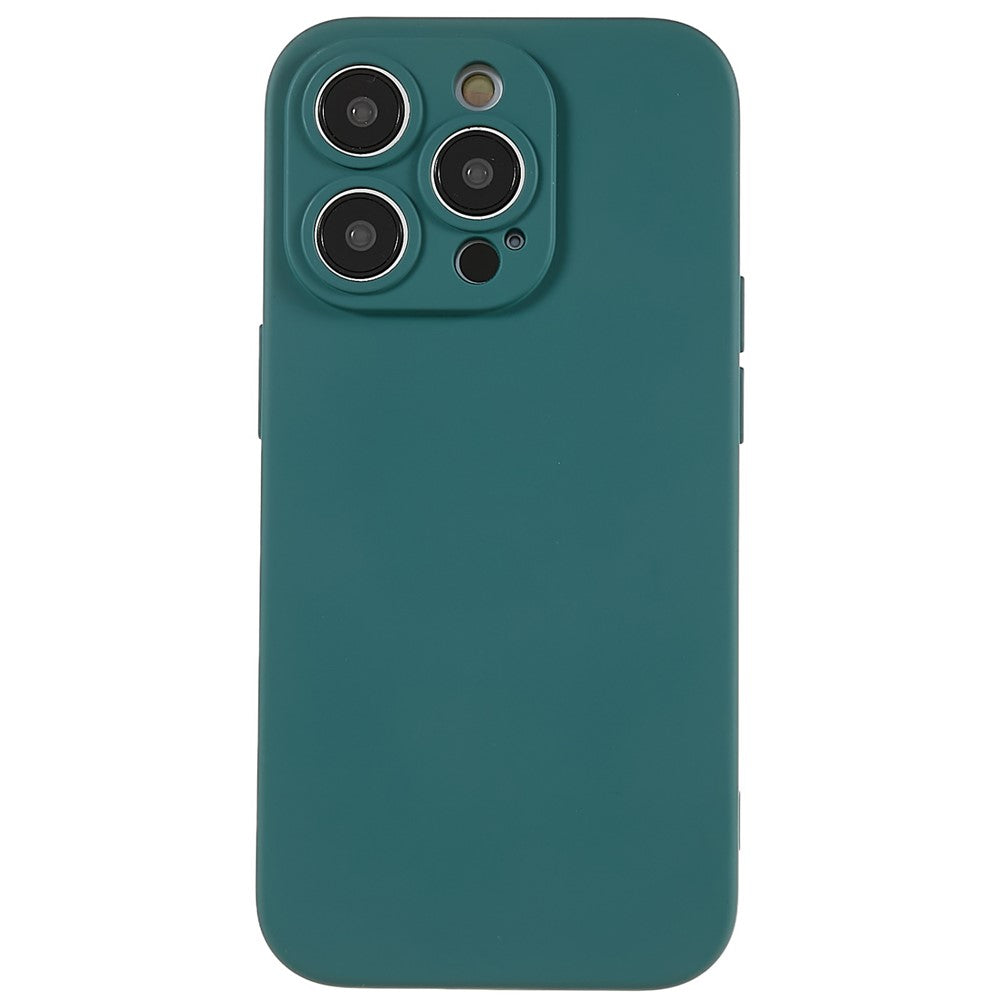 For iPhone 14 Pro Max Precise Cutout Liquid Silicone Texture Back Case Arc Edge  2.0mm Thick TPU Anti-Scratch Phone Cover