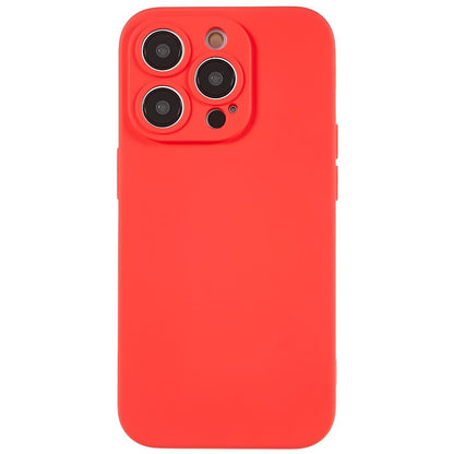 For iPhone 14 Pro Max Precise Cutout Liquid Silicone Texture Back Case Arc Edge  2.0mm Thick TPU Anti-Scratch Phone Cover