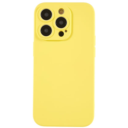 For iPhone 14 Pro Max Precise Cutout Liquid Silicone Texture Back Case Arc Edge  2.0mm Thick TPU Anti-Scratch Phone Cover