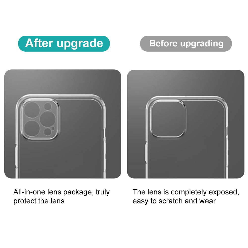 NORTHJO For iPhone 14 Pro Max 2-in-1 Precise Cutouts Protective TPU Phone Case + Anti-scratch HD Tempered Glass Screen Protector