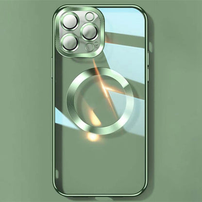 YOOBAO Mobile Phone Case for iPhone 14 Pro Max, Compatible with MagSafe Drop-proof Camera Protection Frame Clear Silicone Phone Cover