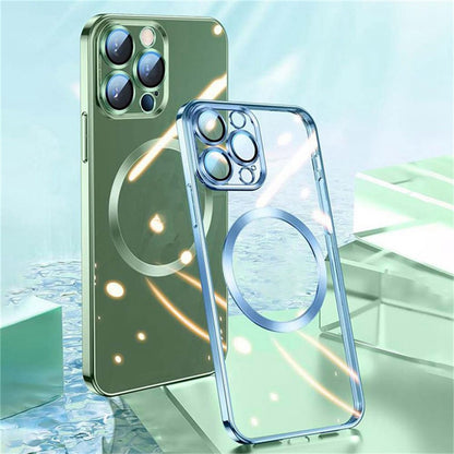 YOOBAO Mobile Phone Case for iPhone 14 Pro Max, Compatible with MagSafe Drop-proof Camera Protection Frame Clear Silicone Phone Cover
