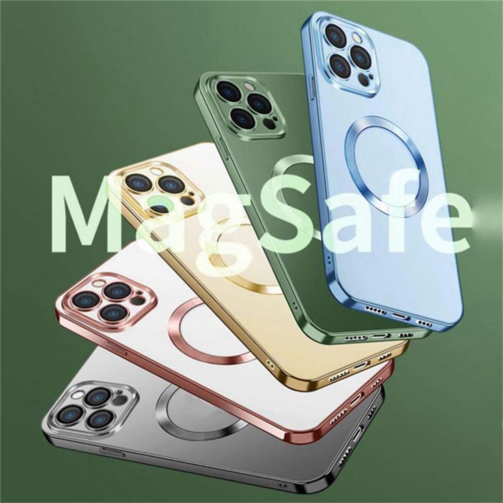 YOOBAO Mobile Phone Case for iPhone 14 Pro Max, Compatible with MagSafe Drop-proof Camera Protection Frame Clear Silicone Phone Cover