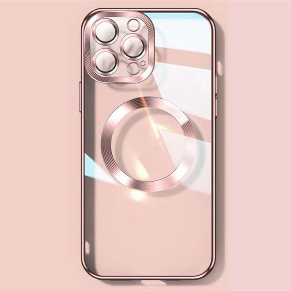 YOOBAO Mobile Phone Case for iPhone 14 Pro Max, Compatible with MagSafe Drop-proof Camera Protection Frame Clear Silicone Phone Cover