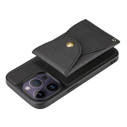 VILI T Series for iPhone 14 Pro Max Detachable 2-in-1 Cell Phone Cover Magnetic Vertical Open Card Slot Anti-scratch Phone Case with Strap