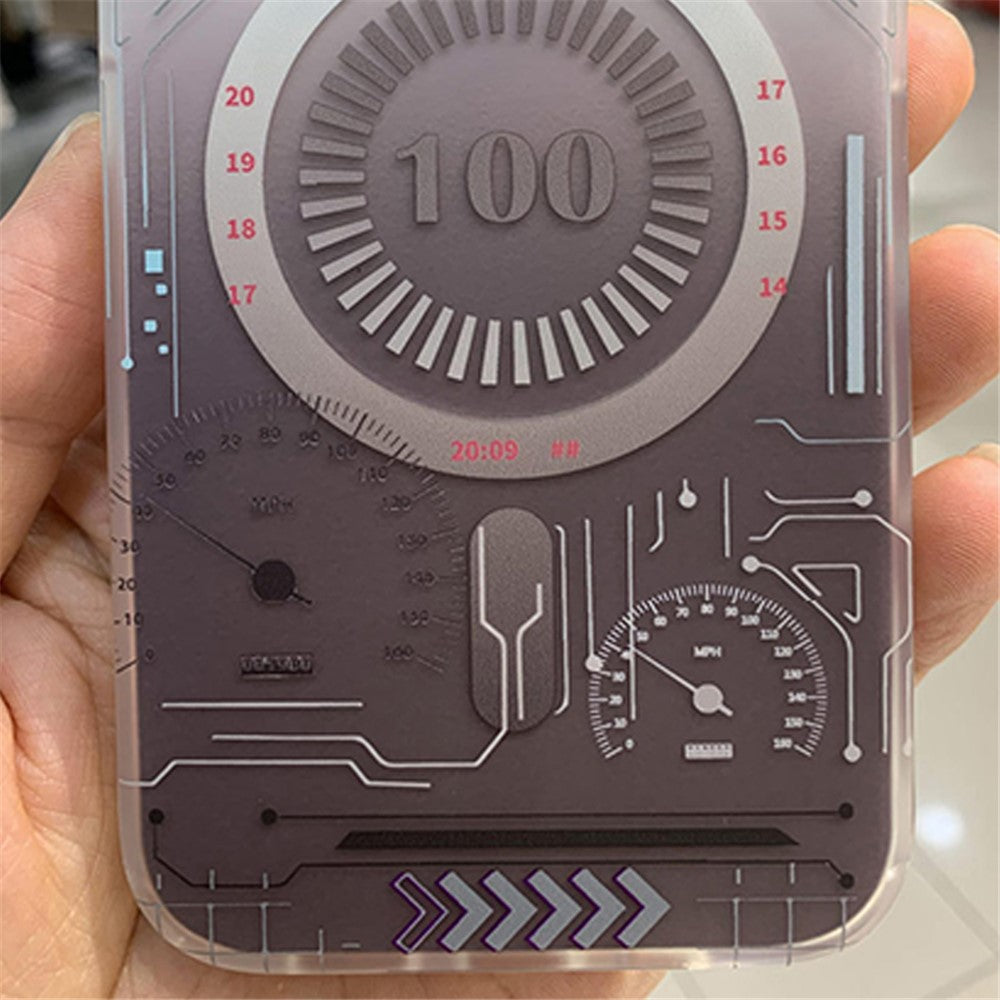 Circuit Board Style Magnetic Case for iPhone 14 Pro Max Compatible with MagSafe, Soft TPU Scratch Resistant IMD Cover