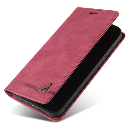 GQ.UTROBE 008 Series For iPhone 14 Plus Fall Proof RFID Blocking Skin-touch Feeling PU Leather Stand Wallet Phone Case