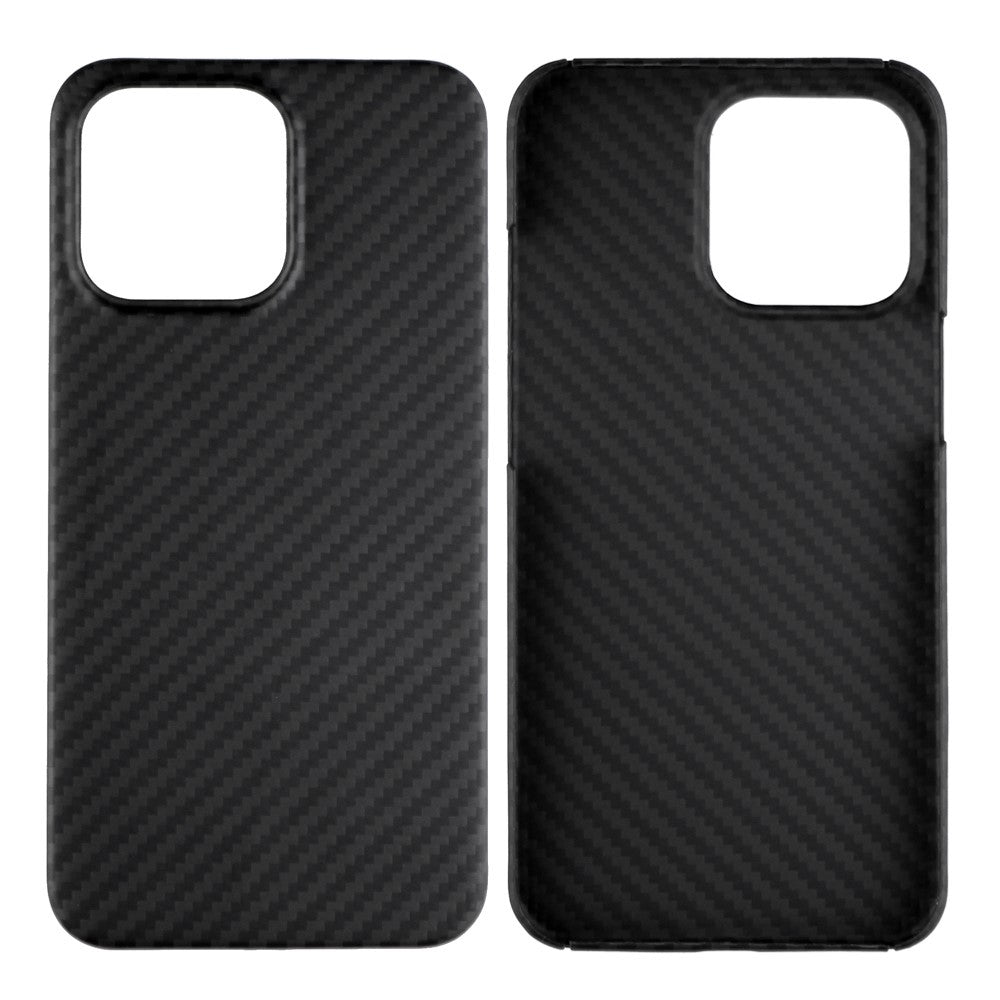 For iPhone 14 Pro Max Aramid Fiber Back Case Shockproof 1500D Coarse Texture Cover