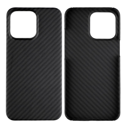 For iPhone 14 Pro Max Aramid Fiber Back Case Shockproof 1500D Coarse Texture Cover