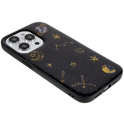 For iPhone 14 Pro Max Epoxy Mobile Phone Case Star Planet Pattern Soft TPU Shockproof Back Cover