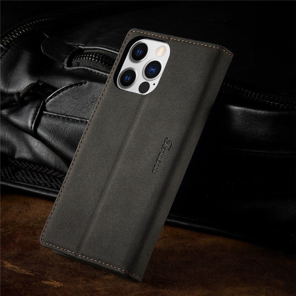 FORWENW F1 Series for iPhone 14 Pro Max PU Leather Phone Wallet Case Stand Protective Phone Cover