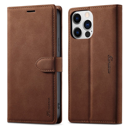 FORWENW F1 Series for iPhone 14 Pro Max PU Leather Phone Wallet Case Stand Protective Phone Cover