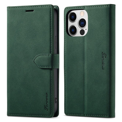 FORWENW F1 Series for iPhone 14 Pro Max PU Leather Phone Wallet Case Stand Protective Phone Cover